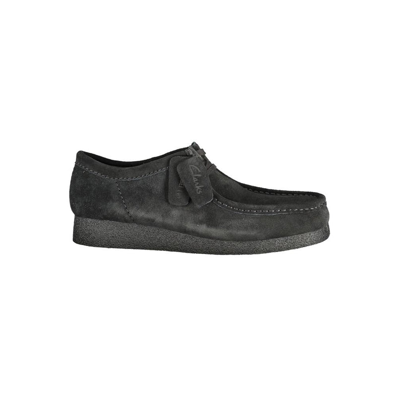 Clarks Black Leather Men Sneaker