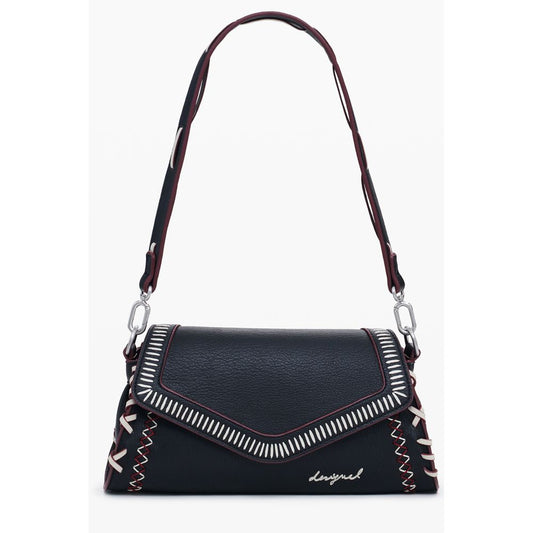 Desigual Nero Poliuretano Donna Borsa - ClickThatClicks 