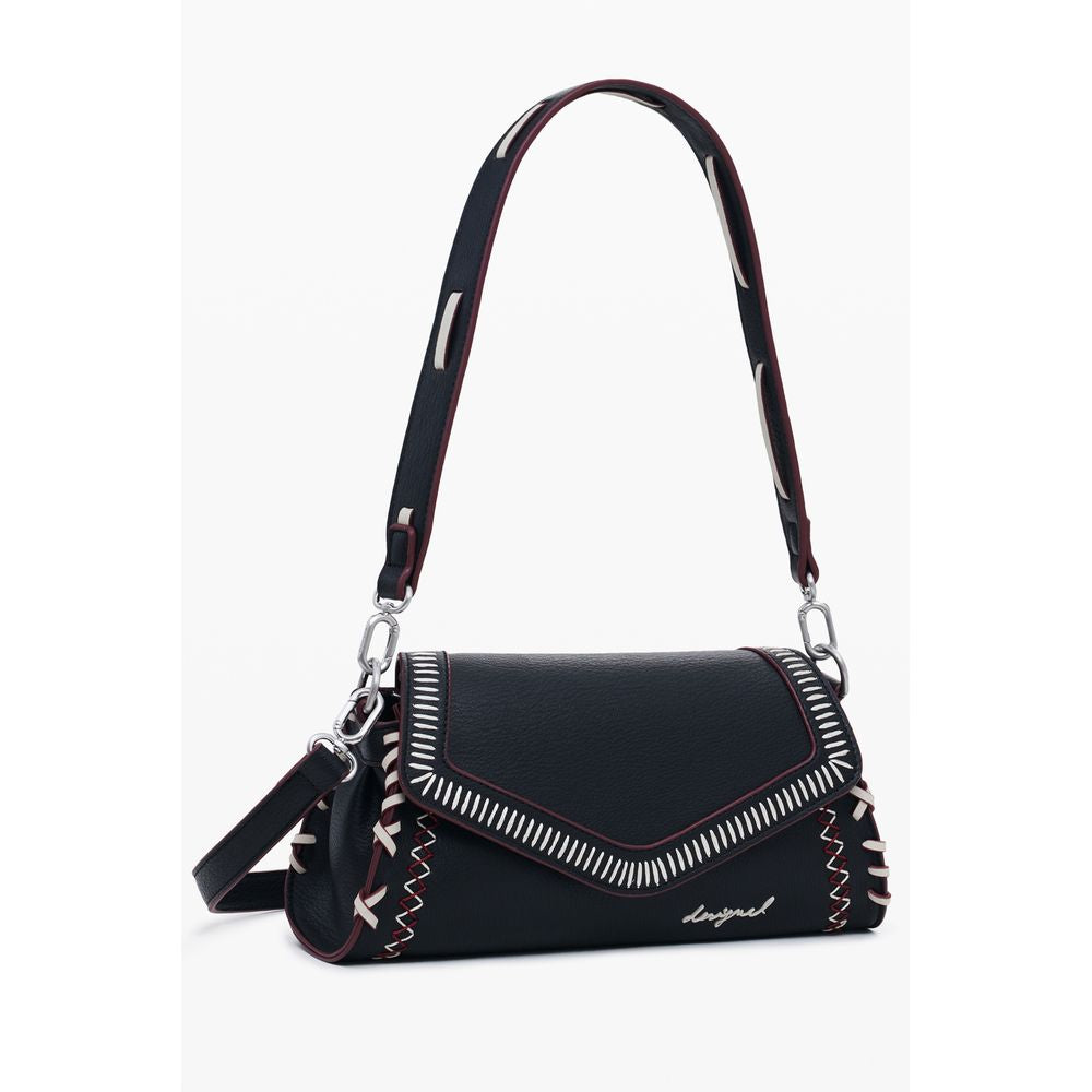 Desigual Nero Poliuretano Donna Borsa - ClickThatClicks 
