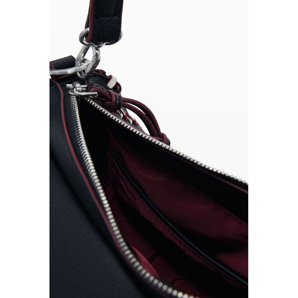 Desigual Nero Poliuretano Donna Borsa - ClickThatClicks 