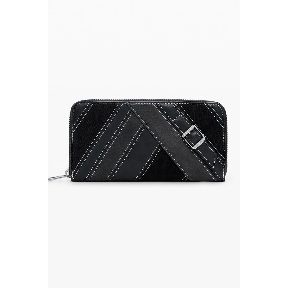 Desigual Nero Poliuretano Women Wallet - ClickThatClicks 