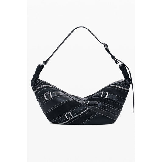 Desigual Nero Poliuretano Women Shoulder Bag - ClickThatClicks 