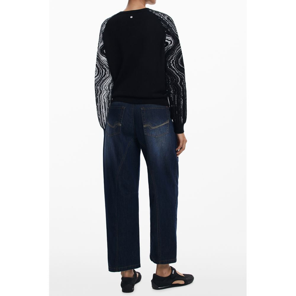 Desigual Black Polyester Women Sweater - ClickThatClicks 