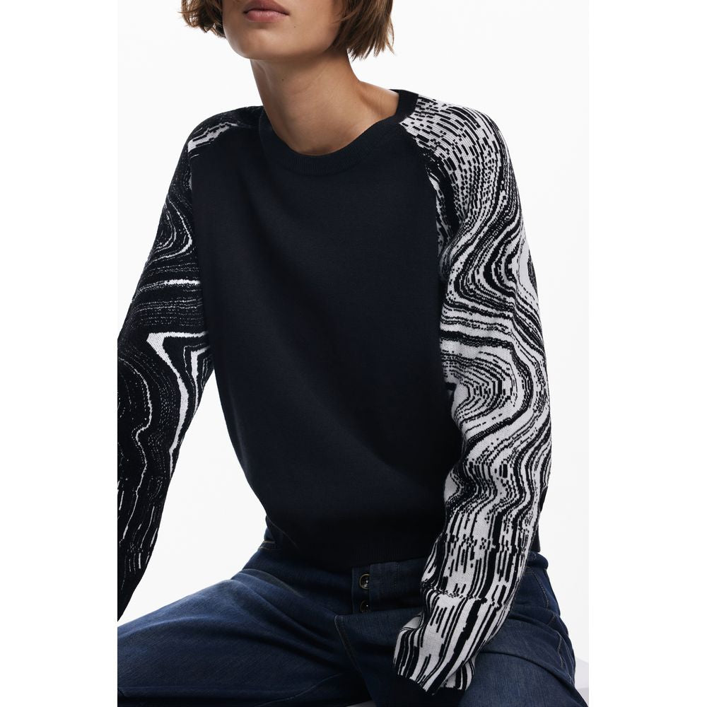 Desigual Black Polyester Women Sweater - ClickThatClicks 