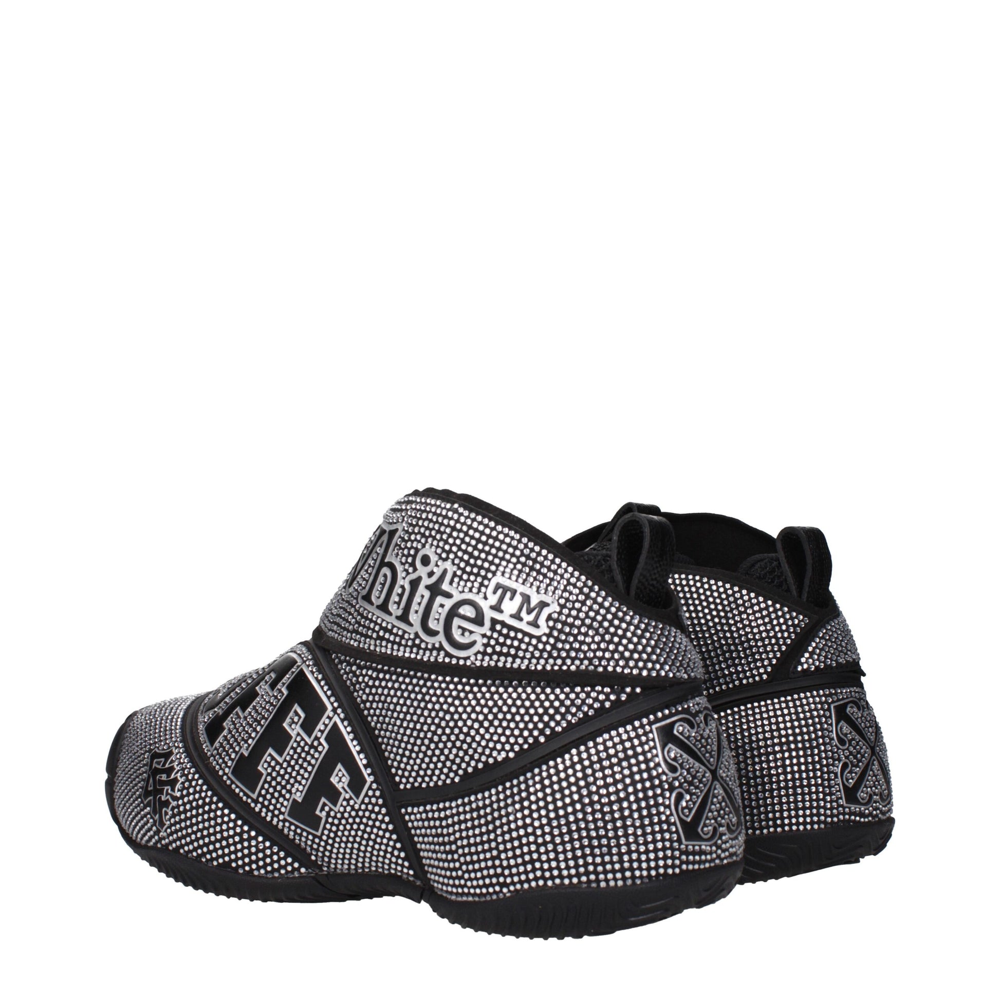 Off-White Black Cotton Sneakers - ClickThatClicks 