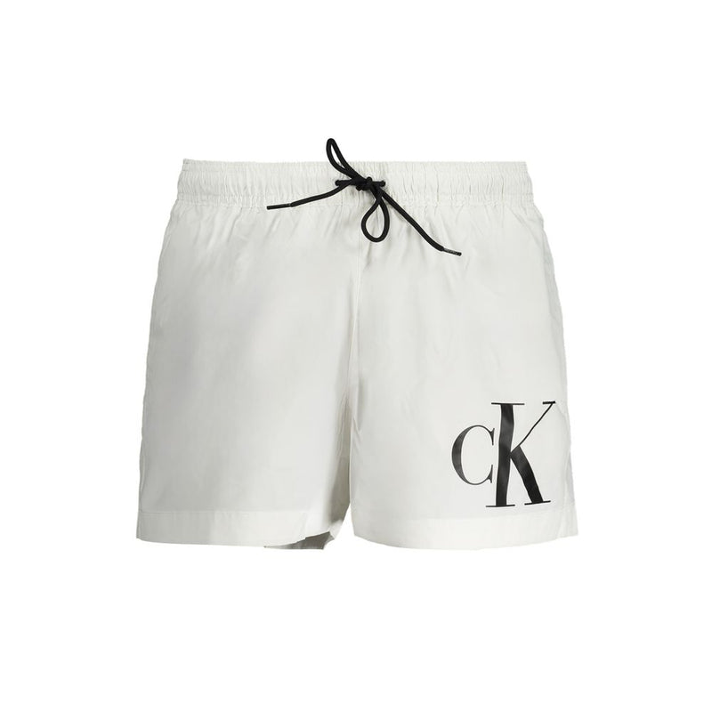 Calvin Klein White Polyester Swimwear