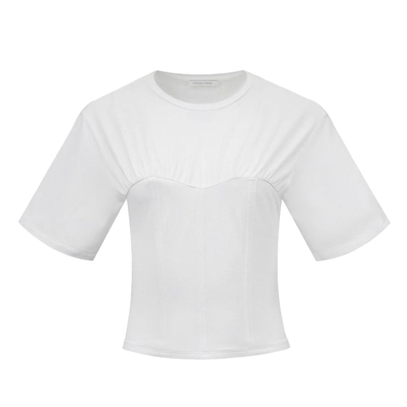 Patrizia Pepe White Cotton T-Shirt