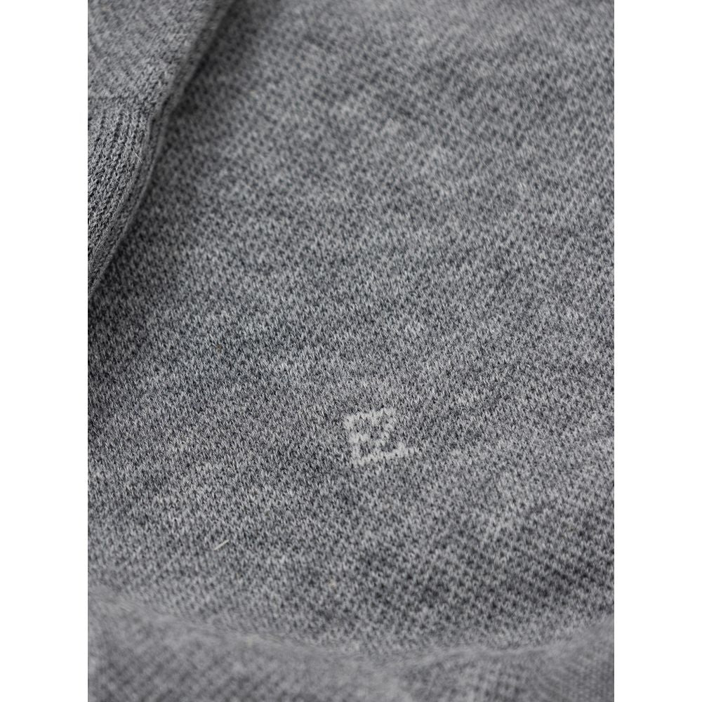ZEGNA Gray Cotton Socks - ClickThatClicks 