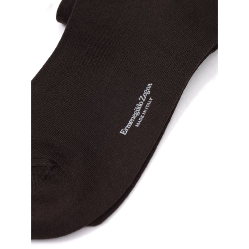 ZEGNA Brown Wool Socks - ClickThatClicks 