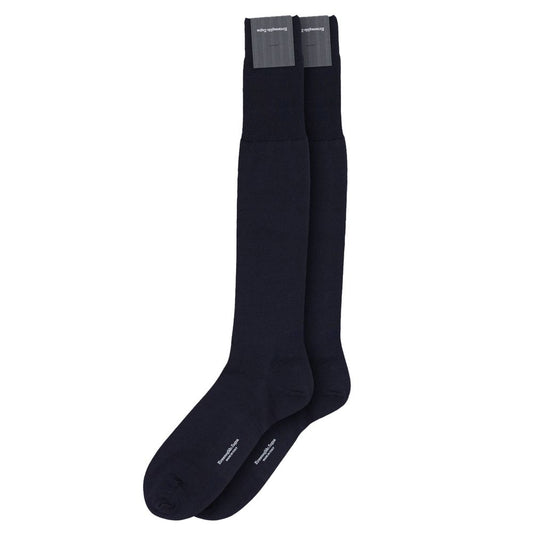 ZEGNA Blue Wool Socks - ClickThatClicks 