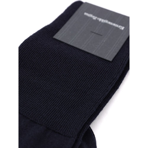 ZEGNA Blue Wool Socks - ClickThatClicks 