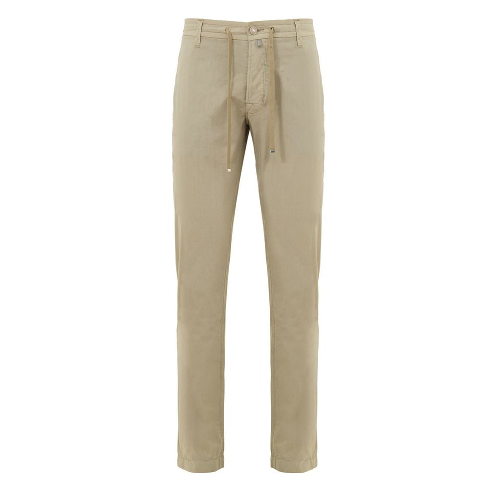 Jacob Cohen Beige Cotton Casual Pants - ClickThatClicks 