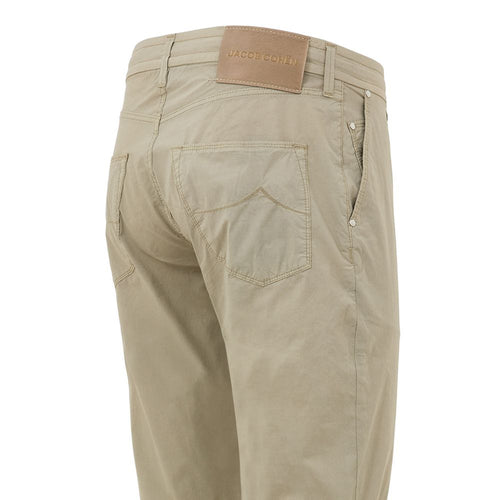 Jacob Cohen Beige Cotton Casual Pants - ClickThatClicks 