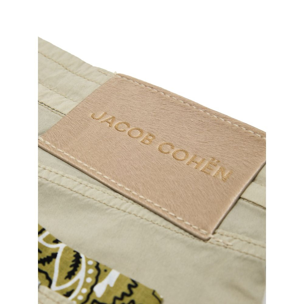Jacob Cohen Beige Cotton Casual Pants - ClickThatClicks 