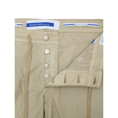 Jacob Cohen Beige Cotton Casual Pants - ClickThatClicks 
