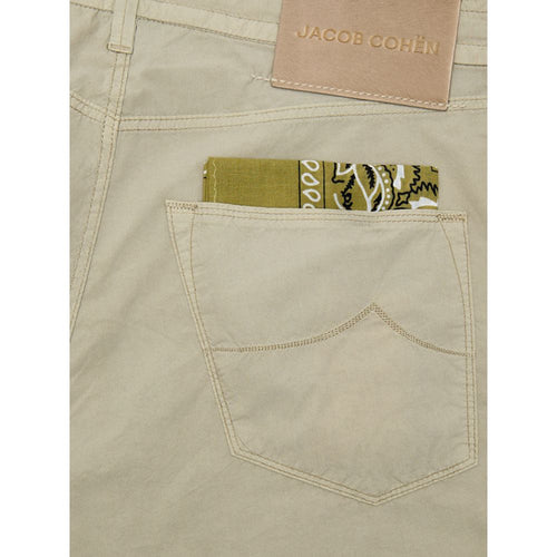 Jacob Cohen Beige Cotton Casual Pants - ClickThatClicks 