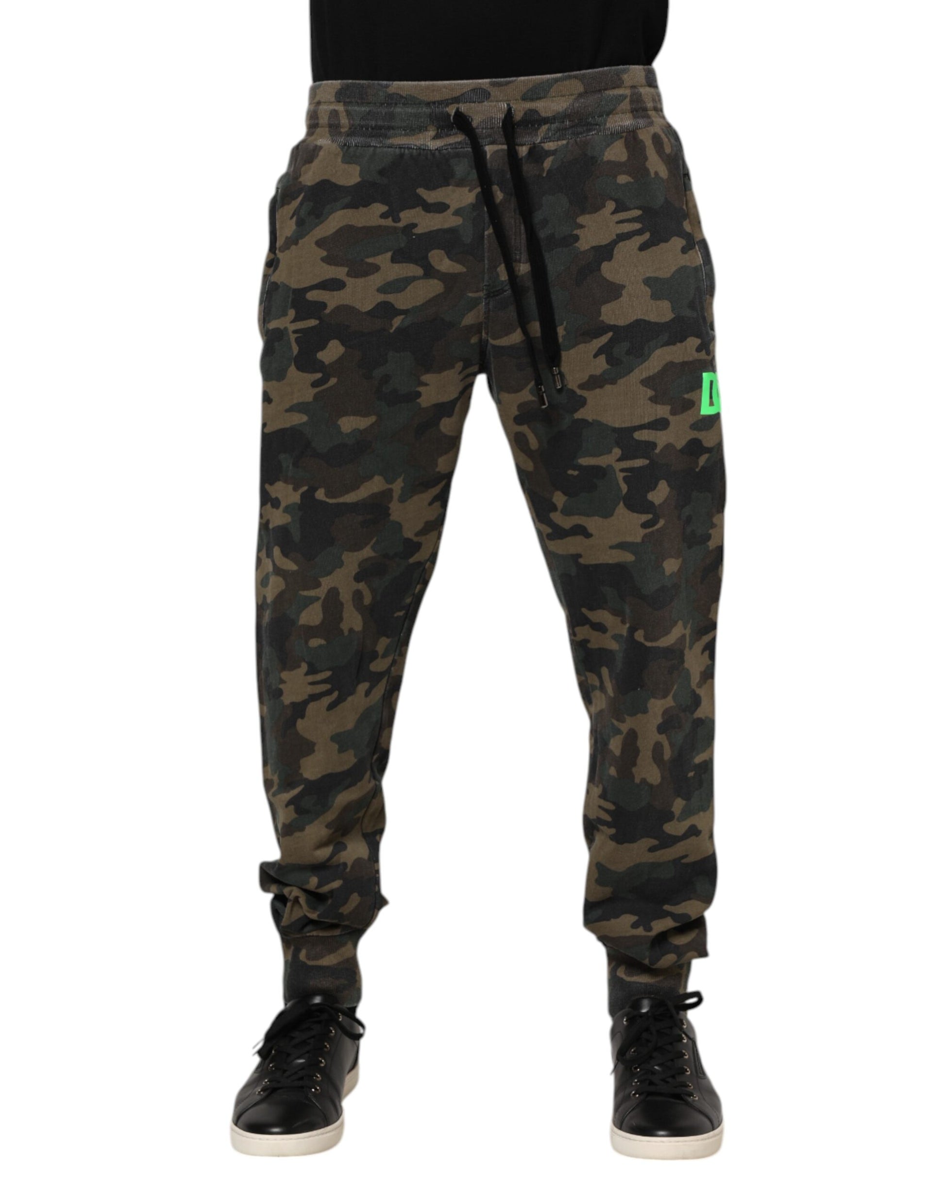 Dolce & Gabbana Multicolor Camouflage Cotton Men Jogger Pants - ClickThatClicks 