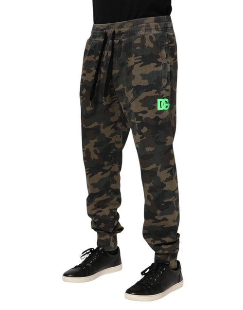 Dolce & Gabbana Multicolor Camouflage Cotton Men Jogger Pants - ClickThatClicks 