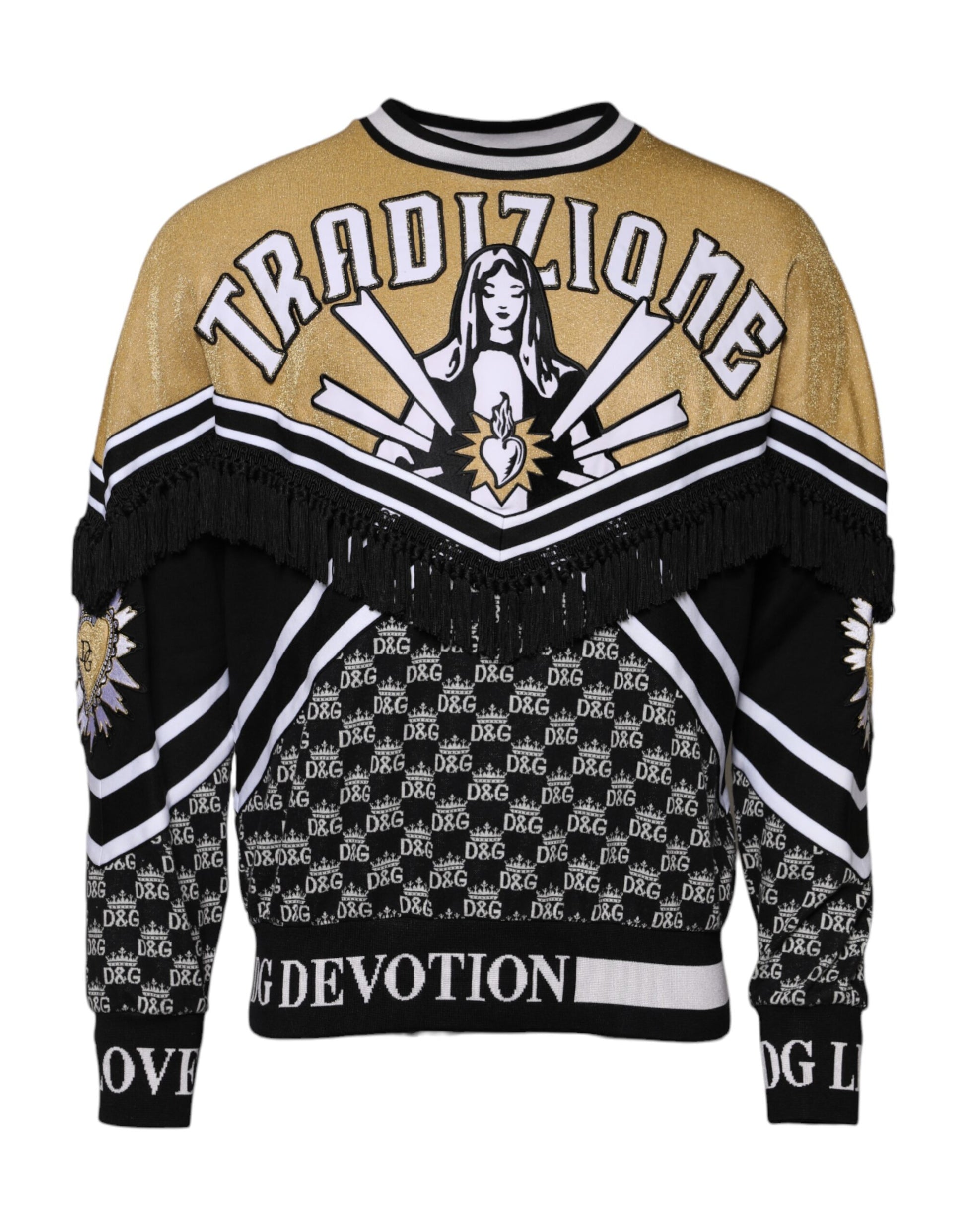 Dolce & Gabbana Multicolor Tradizione E Devotion Sweatshirt Sweater - ClickThatClicks 