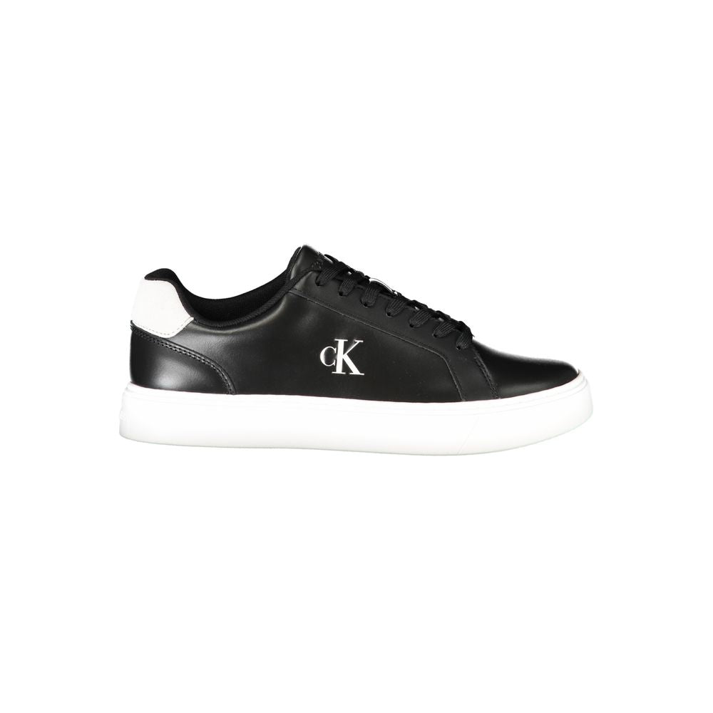 Calvin Klein Black Polyurethane Men Sneaker - ClickThatClicks 