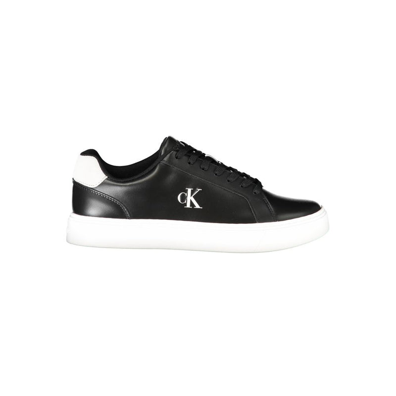 Calvin Klein Black Leather Men Sneaker