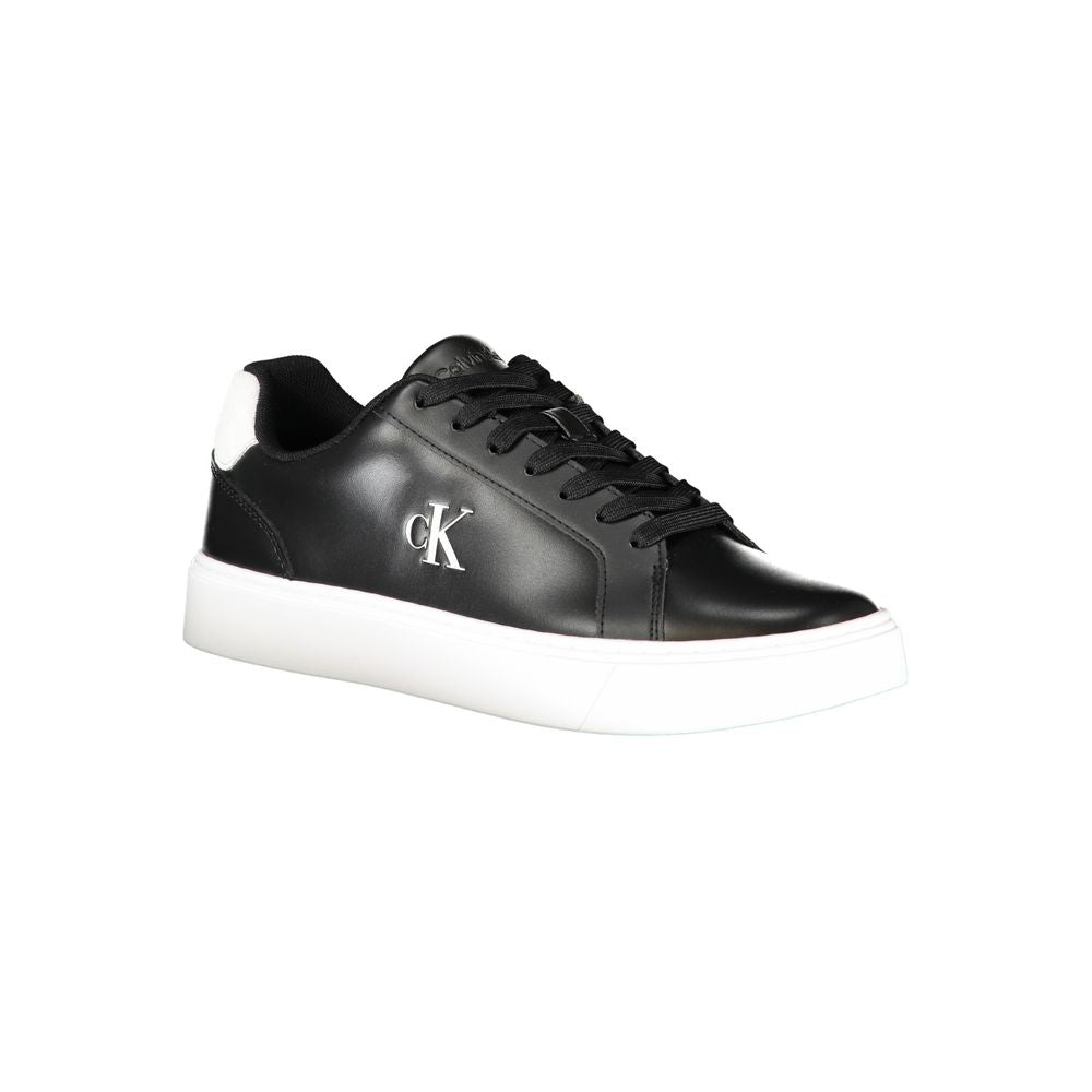 Calvin Klein Black Polyurethane Men Sneaker - ClickThatClicks 