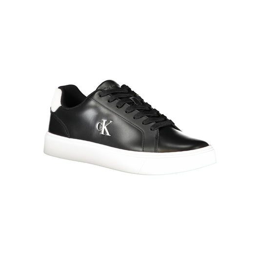 Calvin Klein Black Polyurethane Men Sneaker - ClickThatClicks 