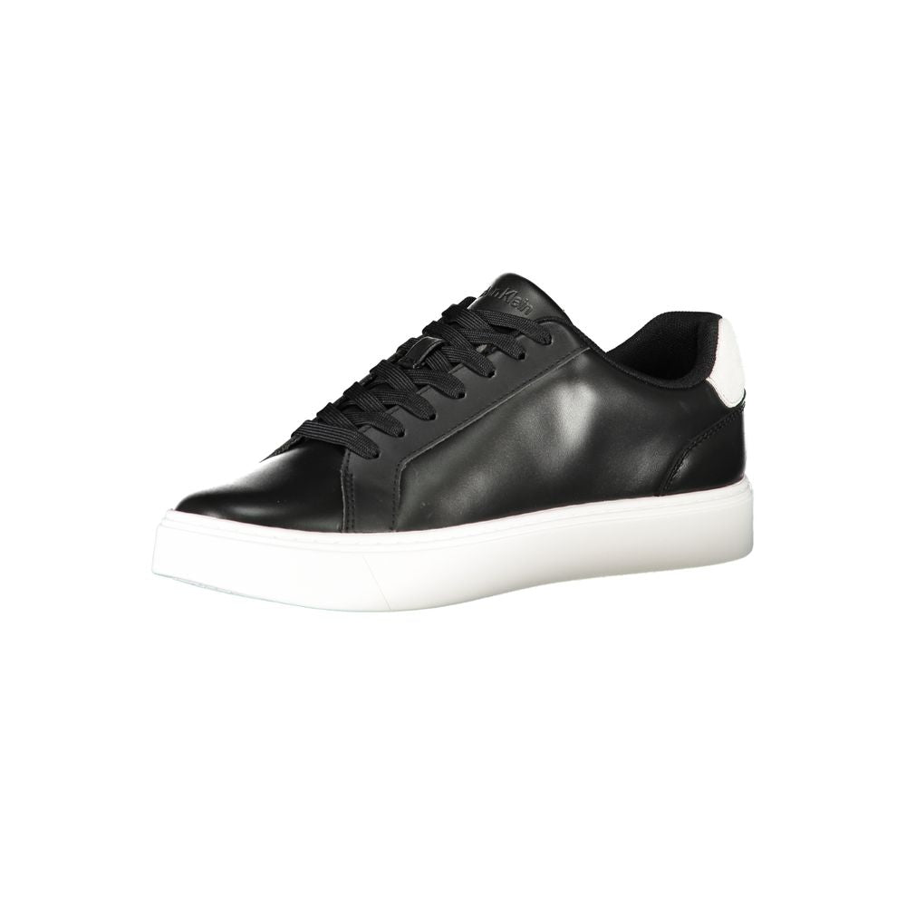 Calvin Klein Black Polyurethane Men Sneaker - ClickThatClicks 