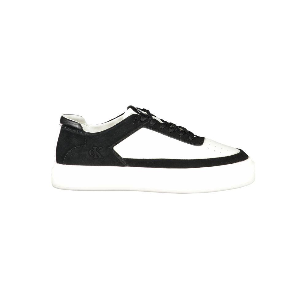 Calvin Klein Bianco Polyurethane Men Sneaker - ClickThatClicks 
