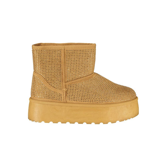 Laura Biagiotti Marrone Polyester Women Boot - ClickThatClicks 