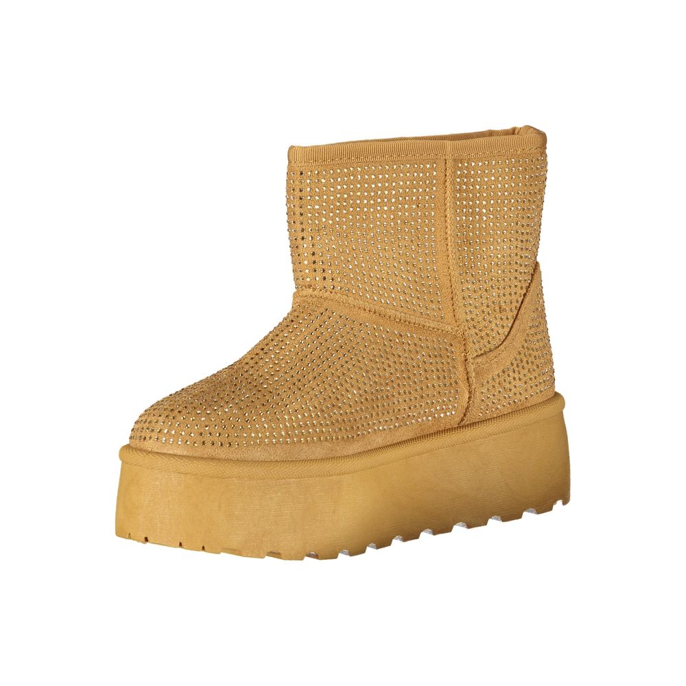 Laura Biagiotti Marrone Polyester Women Boot - ClickThatClicks 
