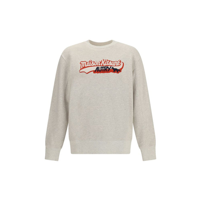 Autry Gray Cotton Sweatshirt