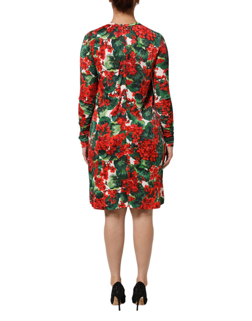 Dolce & Gabbana Multicolor Floral Short Portofino Dress - ClickThatClicks 