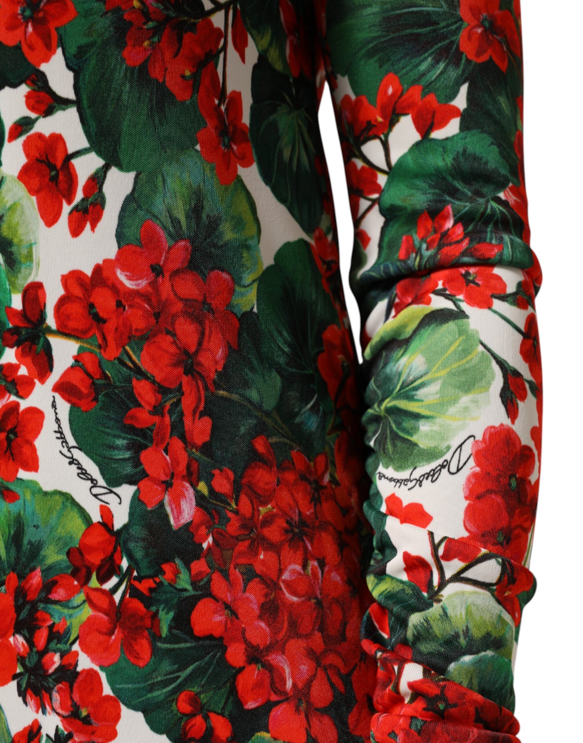 Dolce & Gabbana Multicolor Floral Short Portofino Dress - ClickThatClicks 