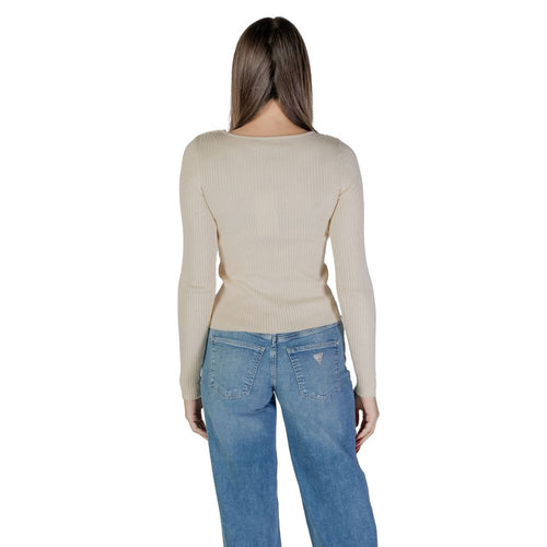 Vila Clothes Beige Viscose Sweatshirt - ClickThatClicks 