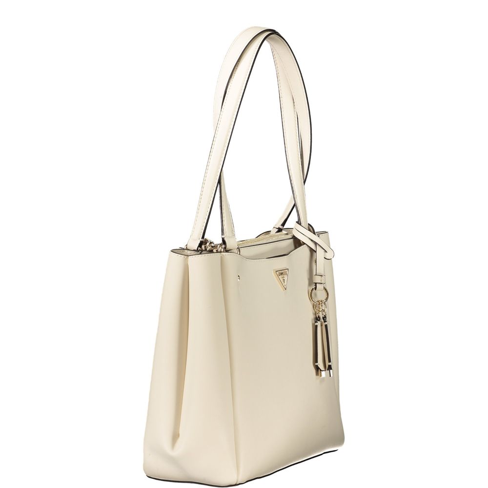 Guess Jeans Bianco Polyurethane Women Handbag - ClickThatClicks 