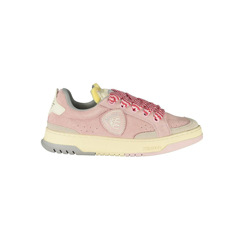 Blauer Pink Polyester Sneaker