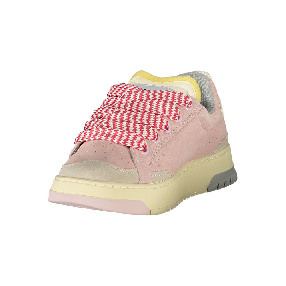 Blauer Rosa Polyurethane Women Sneaker - ClickThatClicks 