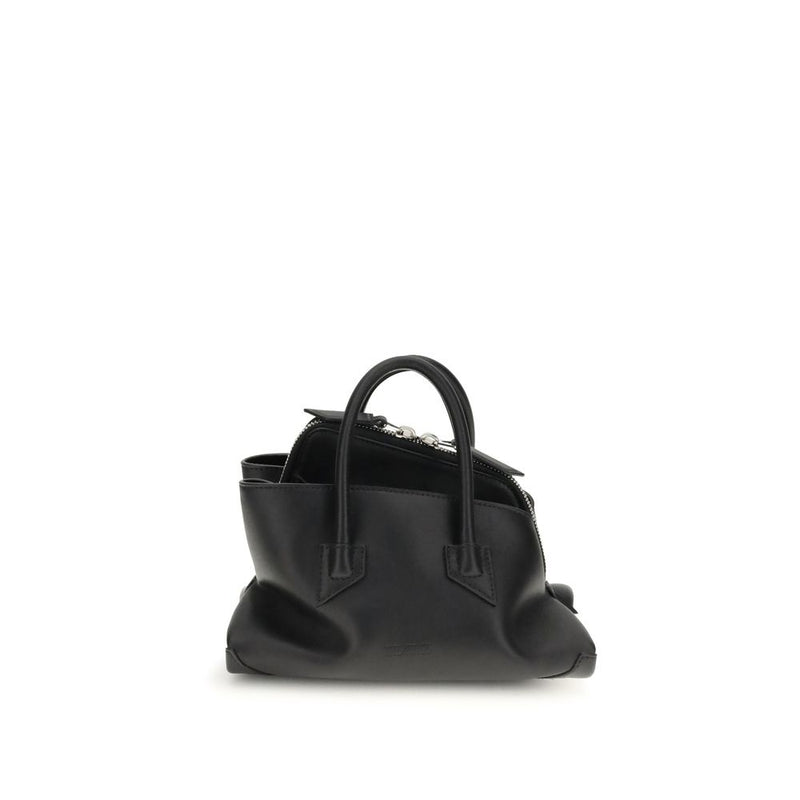 The Attico Black Calf Leather Bos Taurus Handbag