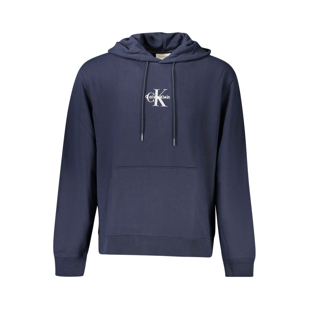Calvin Klein Blu Cotton Men Sweatshirt - ClickThatClicks 
