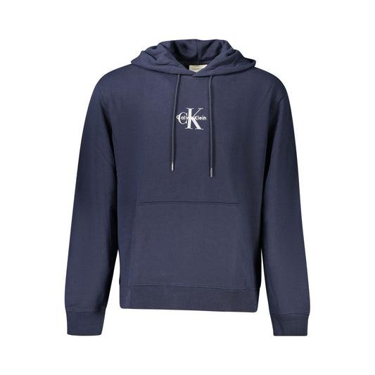 Calvin Klein Blu Cotton Men Sweatshirt - ClickThatClicks 
