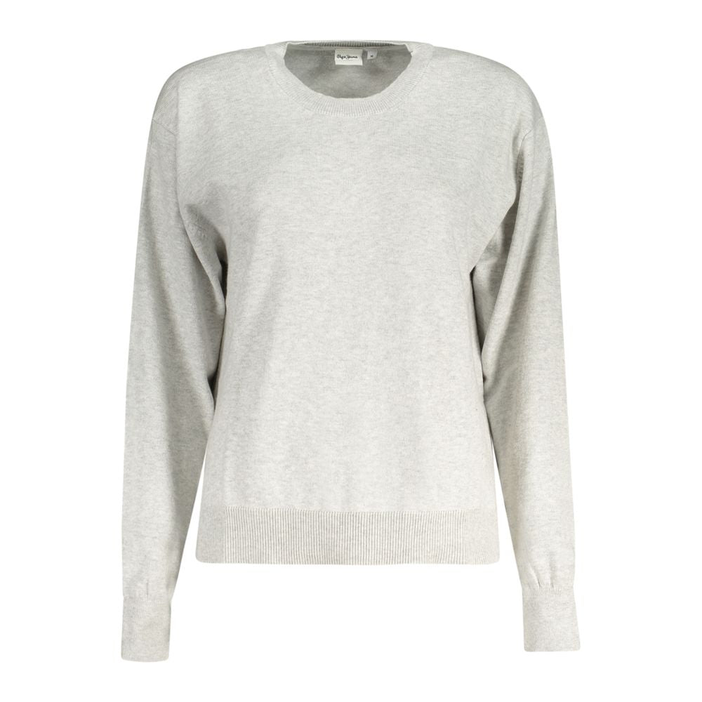 Pepe Jeans Grigio Cotton Women Sweater - ClickThatClicks 
