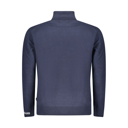 Pepe Jeans Blue Cotton Men Sweater Turtleneck - ClickThatClicks 