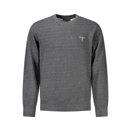 Accademia Militare Grigio Recycled Cotton Male Sweatshirt - ClickThatClicks 