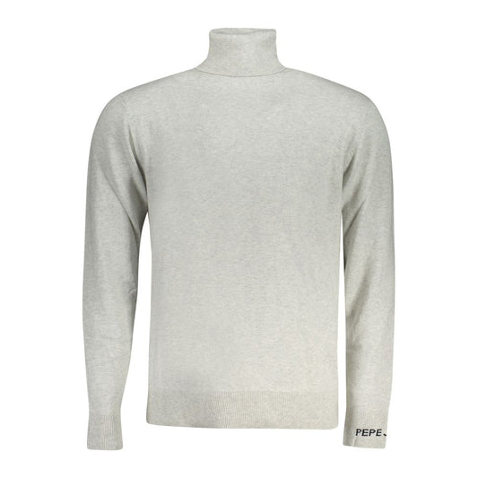 Pepe Jeans Grigio Cotton Men Sweater - ClickThatClicks 