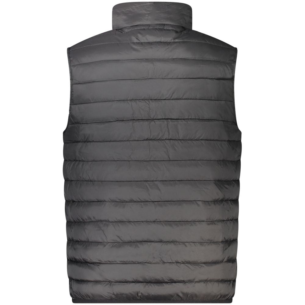Cavalli Class Nero Polyester Men Jacket - ClickThatClicks 