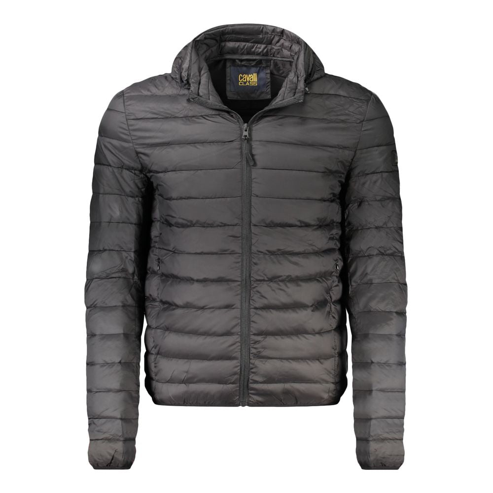 Cavalli Class Black Polyester Men's Jacket - ClickThatClicks 