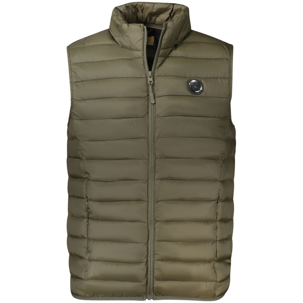 Cavalli Class Verde Polyester Men's Jacket - ClickThatClicks 