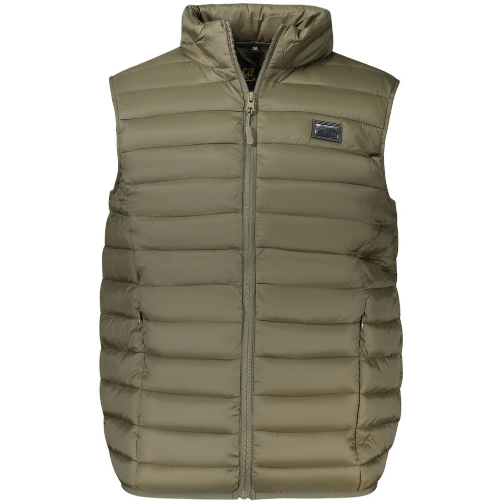 Cavalli Class Verde Polyester Mens Jacket - ClickThatClicks 
