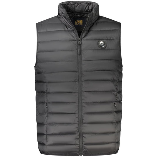 Cavalli Class Nero Polyester Mens Jacket - ClickThatClicks 